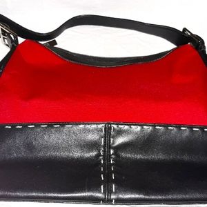 DKNY City Red and Black Purse